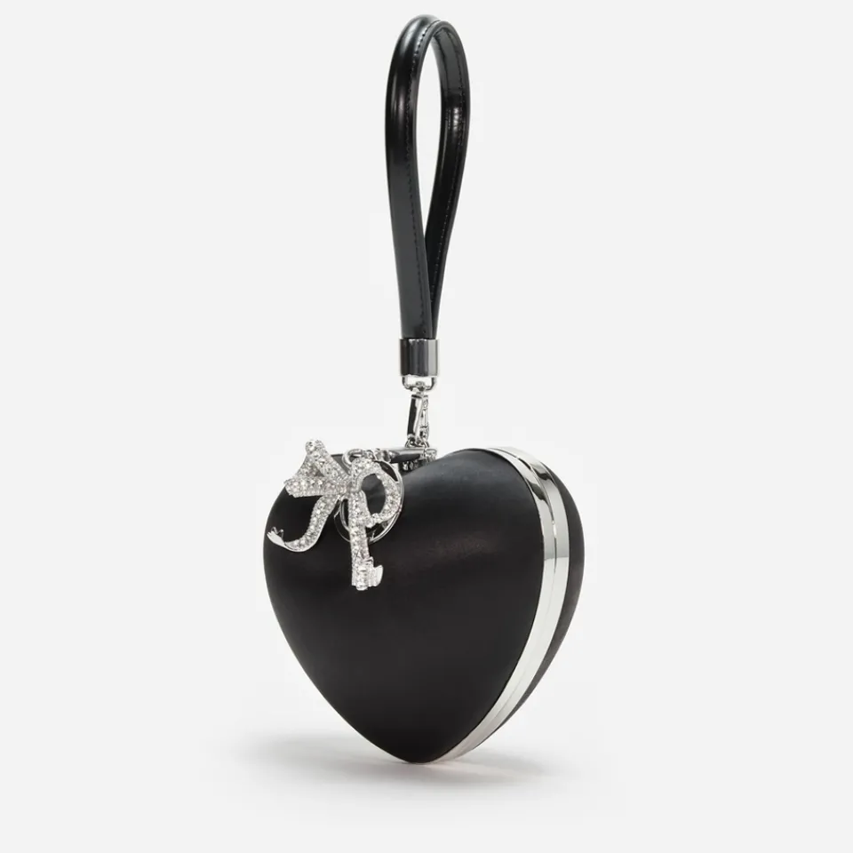 Bags|Dr. Martens Self-Portrait Top Handle Satin Heart Clutch