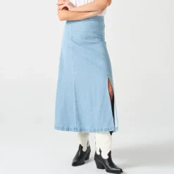 Skirts|Skirts|Stine Goya Seventy + Mochi Faye Denim Slip Skirt - XS