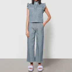 Jackets|Coats|Seventy + Mochi Pablo Cotton-Blend Denim Waistcoat - UK 12