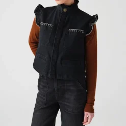 Jackets|Coats|Maison Kitsuné Seventy + Mochi Pablo Denim Waistcoat - XS