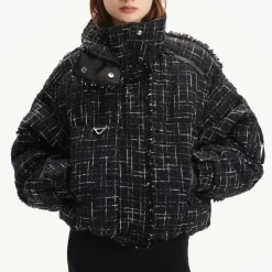 Jackets|Coats|Dr. Martens Shoreditch Ski Club Diana Leah Tweed Puffer Jacket - M