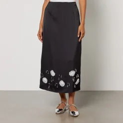 Skirts|Skirts|By Malene Birger Sister Jane Desert Hearts Satin Midi Skirt - S/UK 8