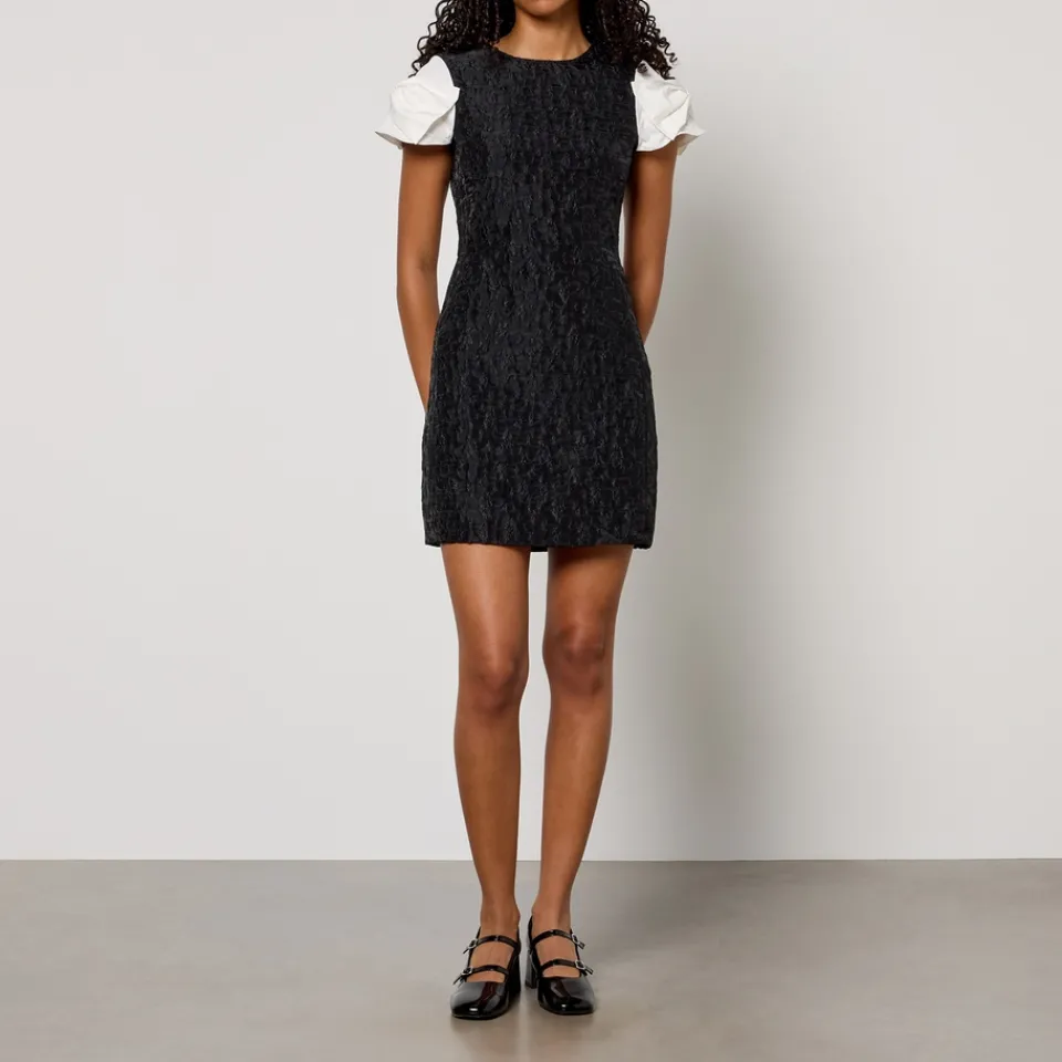 Dresses|Dresses|Ganni Sister Jane Paddock Cloqué Mini Dress - M/UK 10