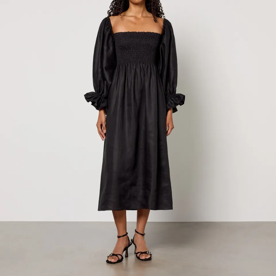 Dresses|Dresses|Dr. Martens Sleeper Atlanta Linen Midi Dress - M