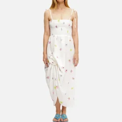 Dresses|Dresses|Ganni Sleeper Atlanta Linen Rosette Strap Dress - XS