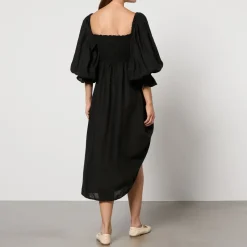 Dresses|Dresses|Sleeper Atlanta Rosette Linen Dress - S