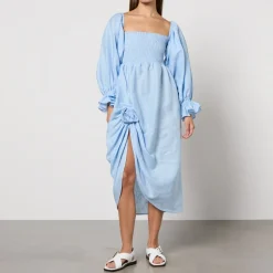Dresses|Dresses|Sleeper Atlanta Rosette Linen Dress - XS