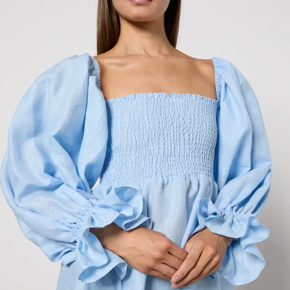 Dresses|Dresses|Sleeper Atlanta Rosette Linen Dress - XS