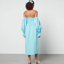 Dresses|Dresses|Dr. Martens Sleeper Atlanta Shirred Linen Off-The-Shoulder Dress - M