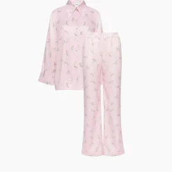 Loungewear|Dr. Martens Sleeper Blossom Floral-Printed Satin Lounge Shirt - S