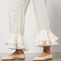 Loungewear|Sleeper Cha-Cha Ruffled Linen Lounge Set - M