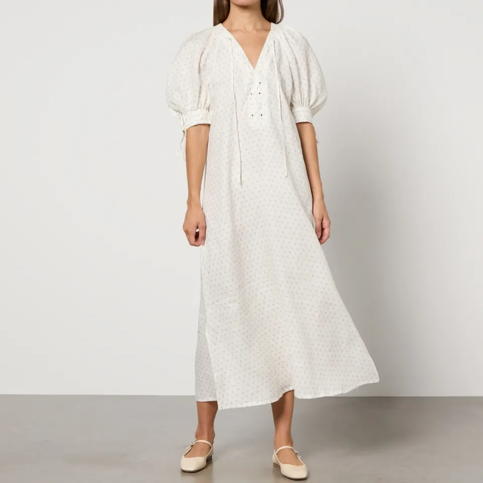 Dresses|Dresses|Dr. Martens Sleeper Garden Linen Midi Dress - L