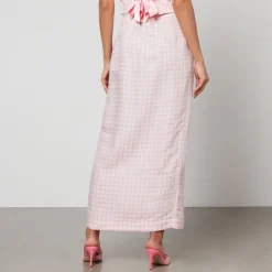Skirts|Skirts|Dr. Martens Sleeper Lili Marleen Gingham Linen-Blend Skirt - M
