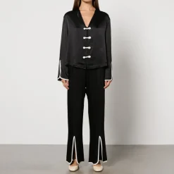 Loungewear|Sleeper Louis Bow Satin Pyjama Set - S