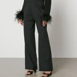Trousers|Dr. Martens Sleeper Off The Duty Crepe Straight-Leg Trousers - XS