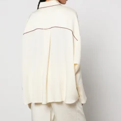 Loungewear|Co-Ord Sets|Sleeper Pastelle Oversized Jacquard Shirt - XXS-XS