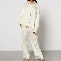 Loungewear|Co-Ord Sets|Sleeper Pastelle Oversized Jacquard Trousers - XXS-XS