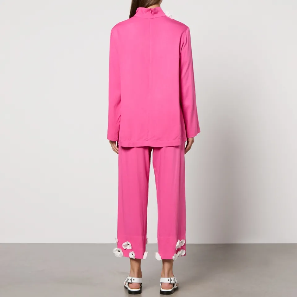 Loungewear|Dr. Martens Sleeper The Bloom Black Tie Woven Pyjama Set - L