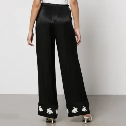 Trousers|Kitri Sleeper White Rabbit Satin Trousers - XXS-XS