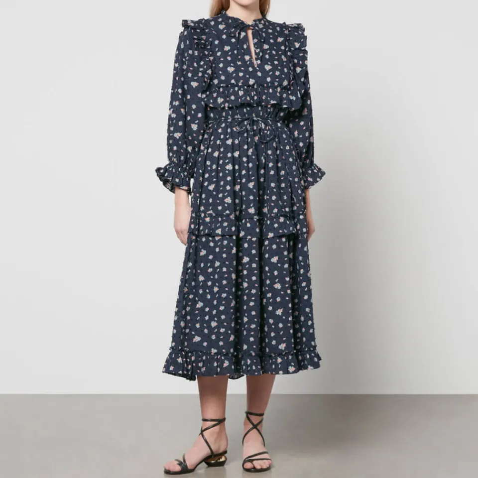 Dresses|Dresses|Stella Nova Barbara Floral-Print Cotton Midi Dress - DK 36/UK 10