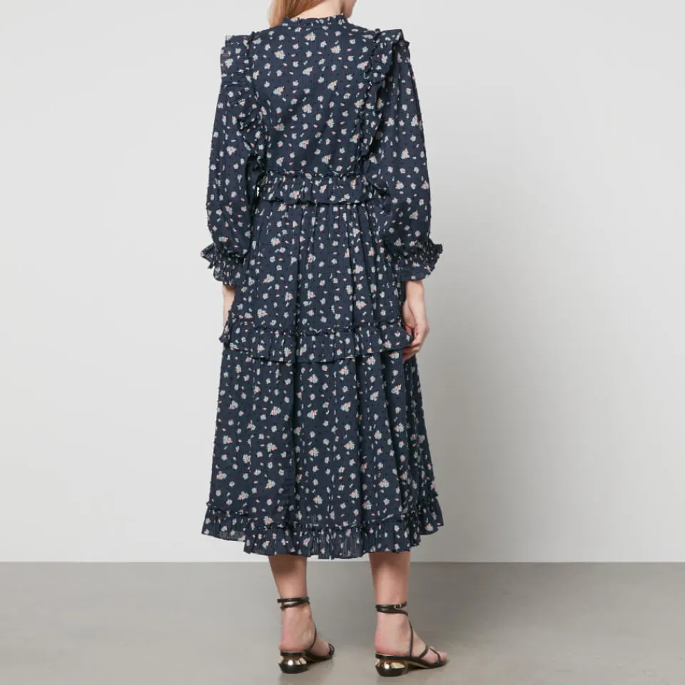 Dresses|Dresses|Stella Nova Barbara Floral-Print Cotton Midi Dress - DK 36/UK 10