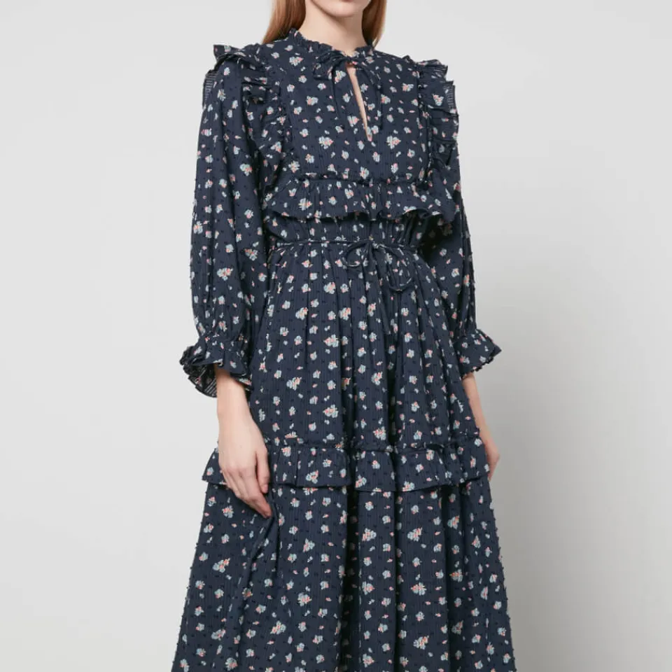 Dresses|Dresses|Stella Nova Barbara Floral-Print Cotton Midi Dress - DK 36/UK 10