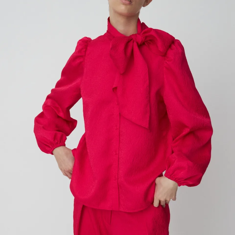 T-Shirts And Tops|Shirts And Blouses|Stella Nova Cloqué Shirt - DK 34/UK 8