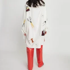 Dresses|Dresses|Good American Stella Nova Embroidered Cotton Shirt Dress - DK 36/UK 10