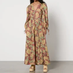 Dresses|Dresses|Stella Nova Floral-Print Cotton Maxi Dress - DK 40/UK 14