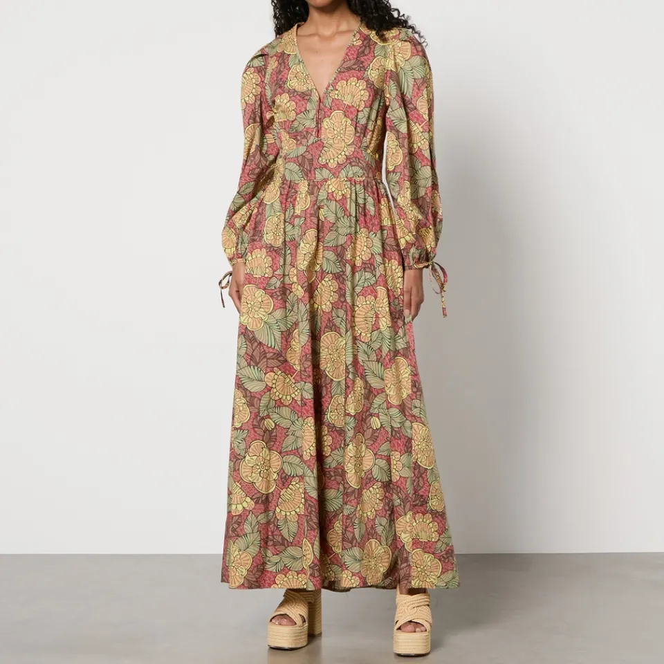 Dresses|Dresses|Stella Nova Floral-Print Cotton Maxi Dress - DK 40/UK 14