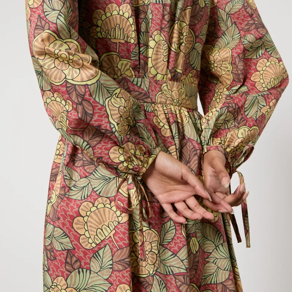 Dresses|Dresses|Stella Nova Floral-Print Cotton Maxi Dress - DK 40/UK 14