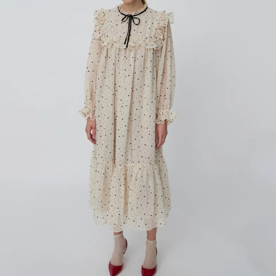Dresses|Dresses|Stella Nova Flounce Chiffon Midi Dress - DK 34/UK 8