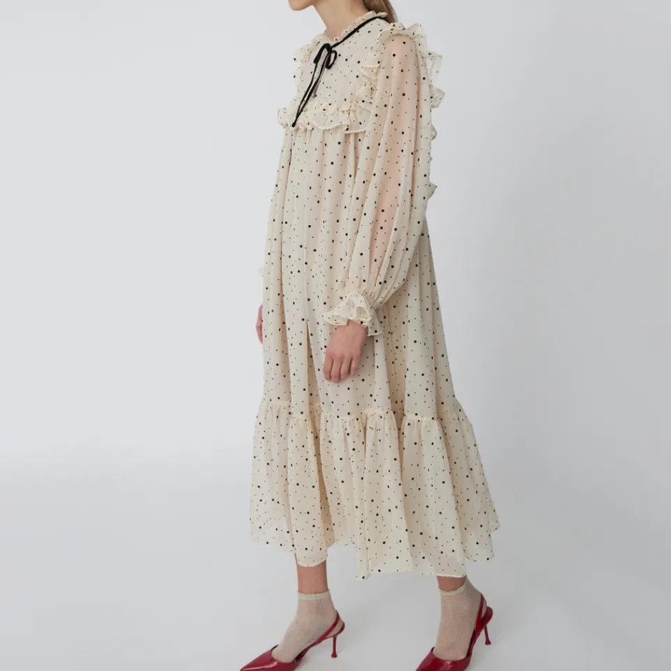 Dresses|Dresses|Stella Nova Flounce Chiffon Midi Dress - DK 34/UK 8