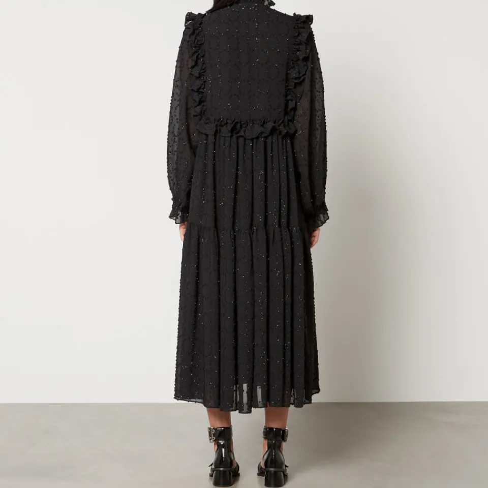 Dresses|Dresses|Stella Nova Iza Joe Fil-Coupé Crepon Midi Dress - DK 34/UK 8