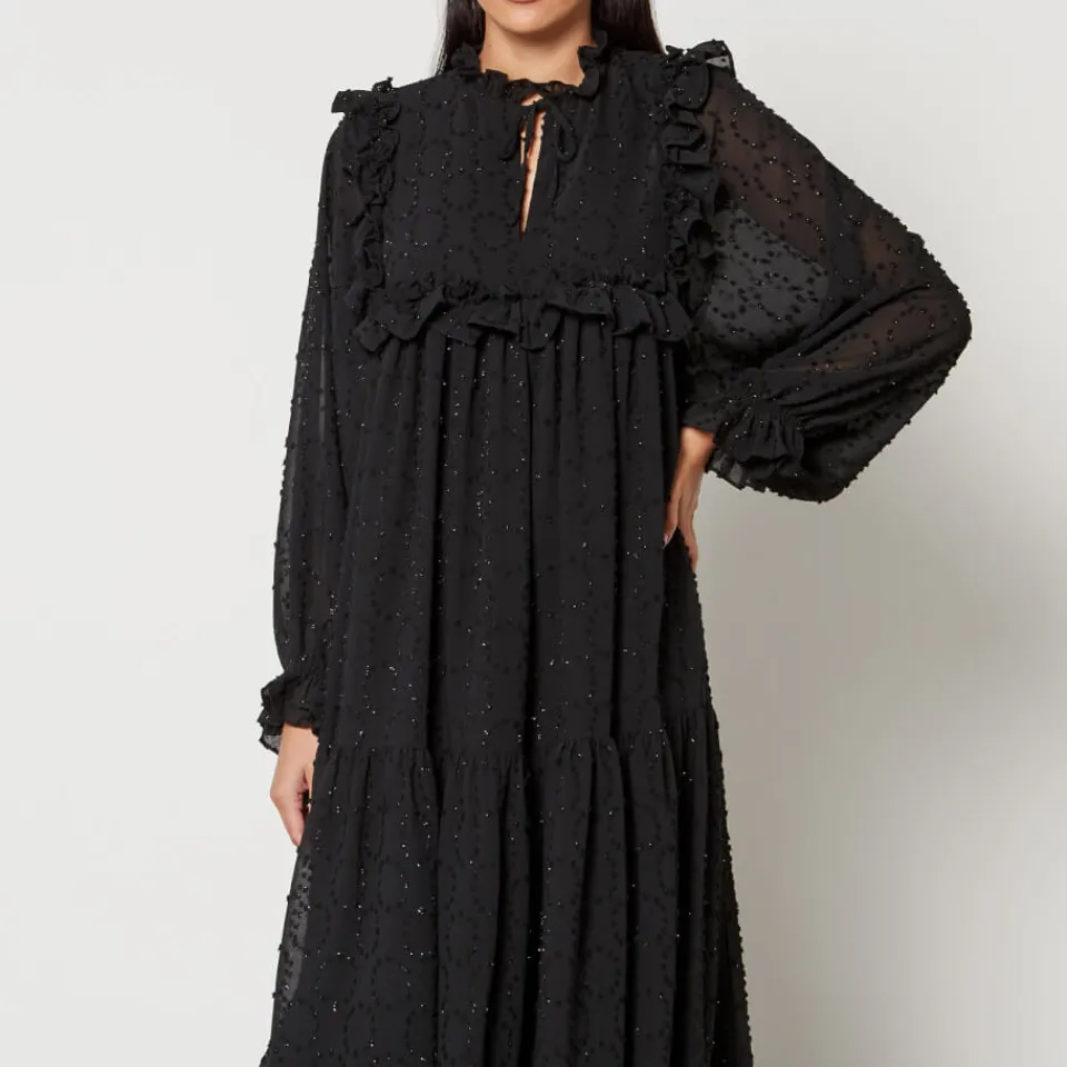 Dresses|Dresses|Stella Nova Iza Joe Fil-Coupé Crepon Midi Dress - DK 34/UK 8