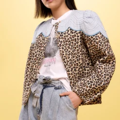 Jackets|Coats|Stella Nova Leopard Cloud Cotton-Shell Jacket - DK 36/UK 10