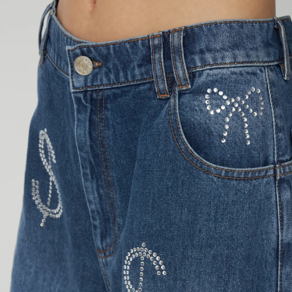 Jeans|Stella Nova Washed Denim Wide-Leg Jeans - DK 34/UK 8