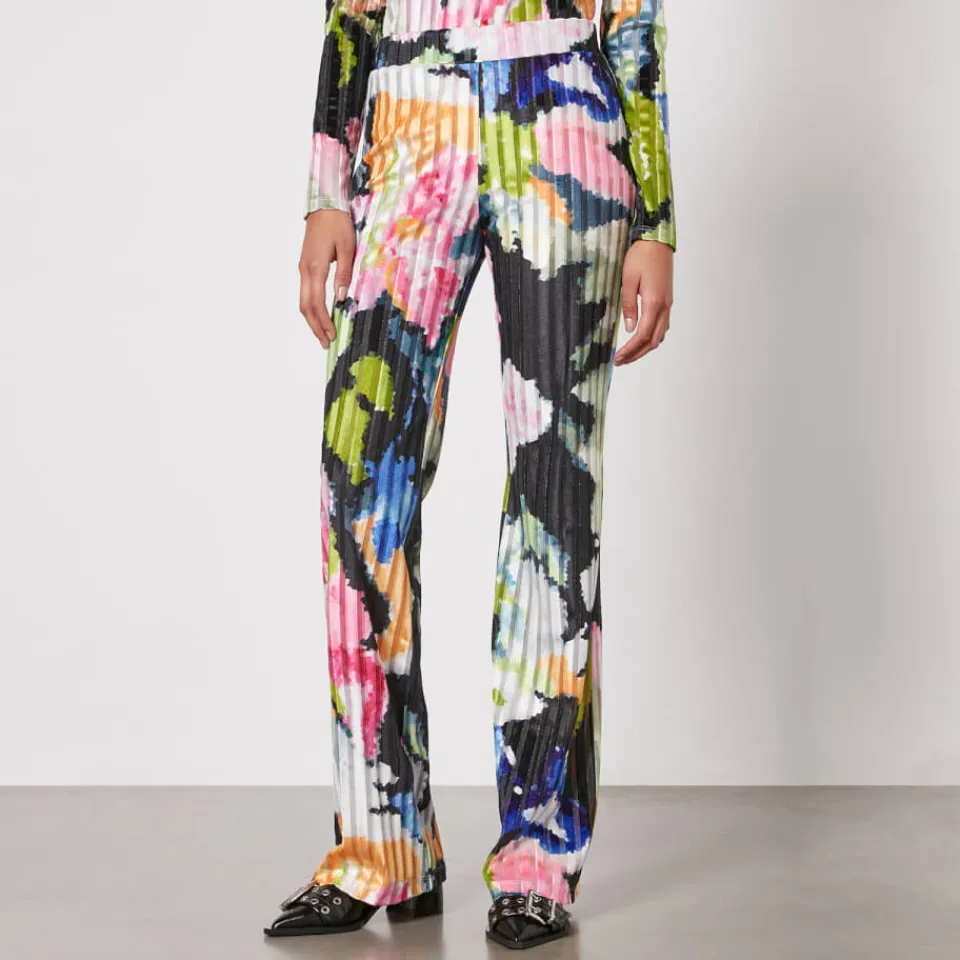 Trousers|Stine Goya Andy Printed Devoré Velvet Trousers - XS