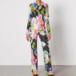 Trousers|Stine Goya Andy Printed Devoré Velvet Trousers - XS