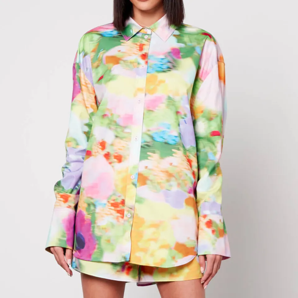 T-Shirts And Tops|Shirts And Blouses|Cras Stine Goya Charlotta Printed Organic Cotton Shirt - M
