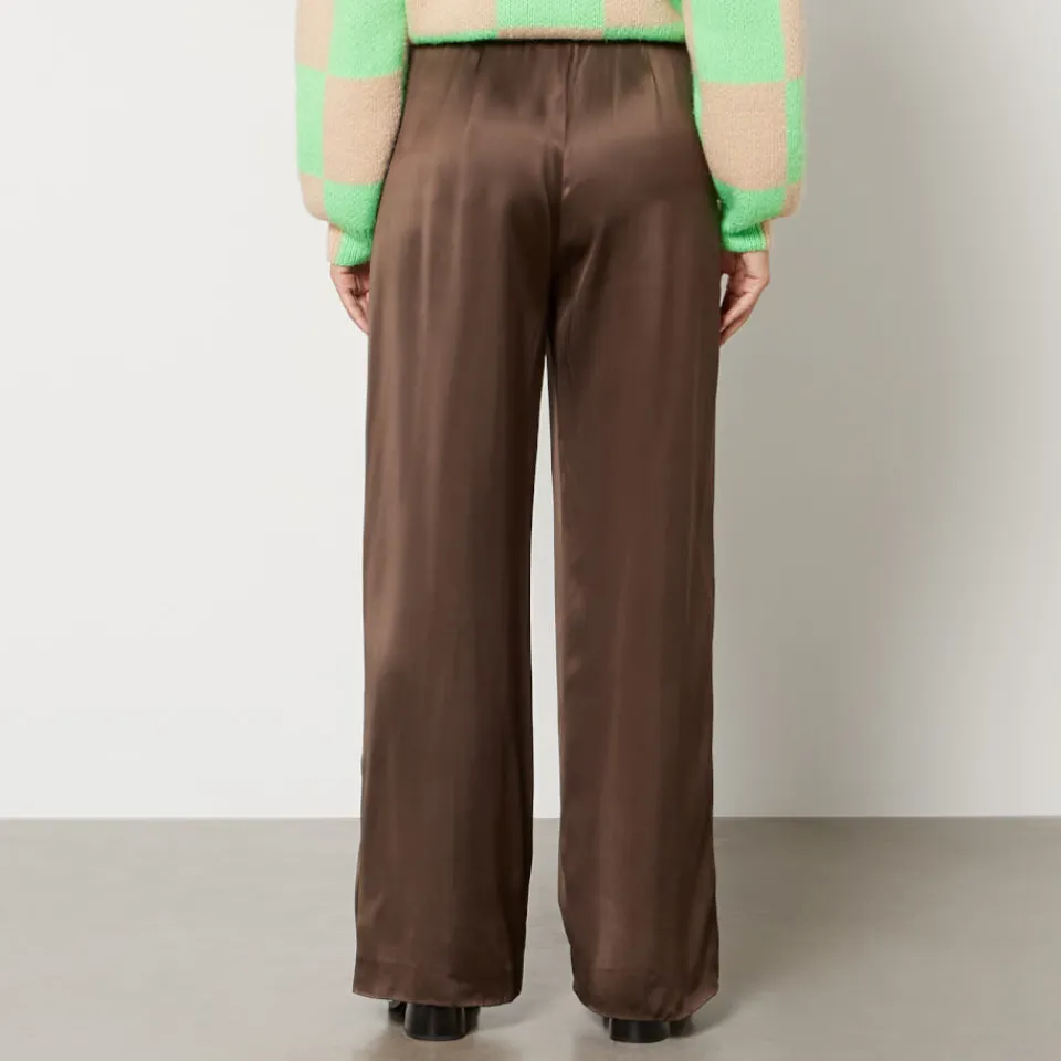 Trousers|Dr. Martens Stine Goya Ciara 1845 Satin Wide-Leg Trousers - XS
