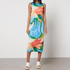 Dresses|Dresses|Dr. Martens Stine Goya Danya Printed Stretch-Jersey Midi Dress - XL/XXL
