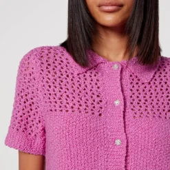 Knitwear|Seventy + Mochi Stine Goya Darcy Crocheted Wool-Blend Top - XXS