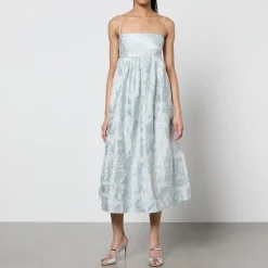 Dresses|Dresses|Ganni Stine Goya Darya Floral-Jacquard Dress - M