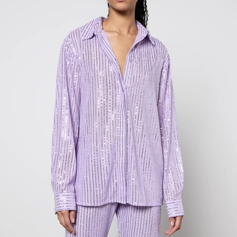 Co-Ord Sets|T-Shirts And Tops|Marques Almeida Stine Goya Edel Sequined Mesh Shirt - XS