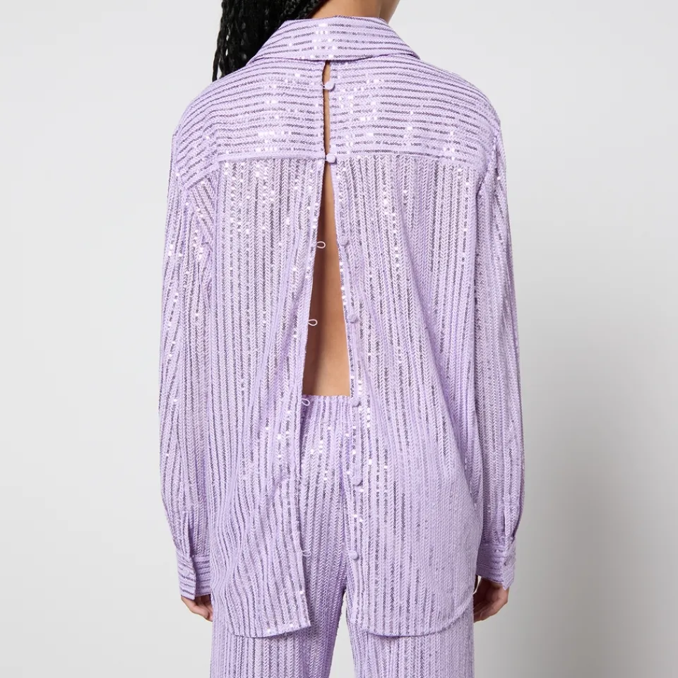 Co-Ord Sets|T-Shirts And Tops|Marques Almeida Stine Goya Edel Sequined Mesh Shirt - XS