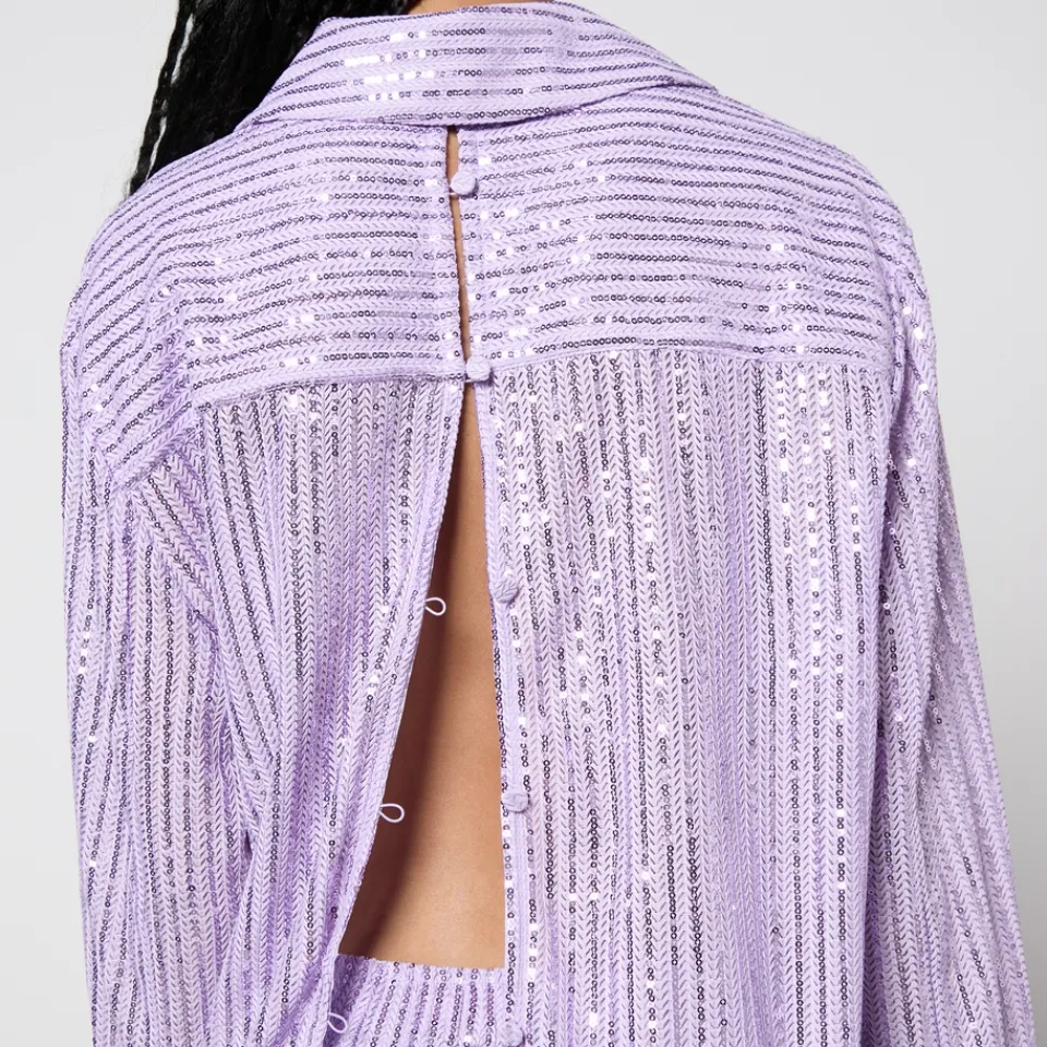 Co-Ord Sets|T-Shirts And Tops|Marques Almeida Stine Goya Edel Sequined Mesh Shirt - XS