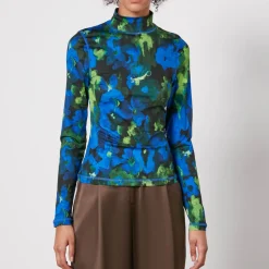 T-Shirts And Tops|Stella Nova Stine Goya Estelle Floral-Print Stretch-Jersey Top - XL/XXL