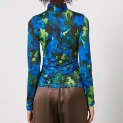 T-Shirts And Tops|Stella Nova Stine Goya Estelle Floral-Print Stretch-Jersey Top - XL/XXL