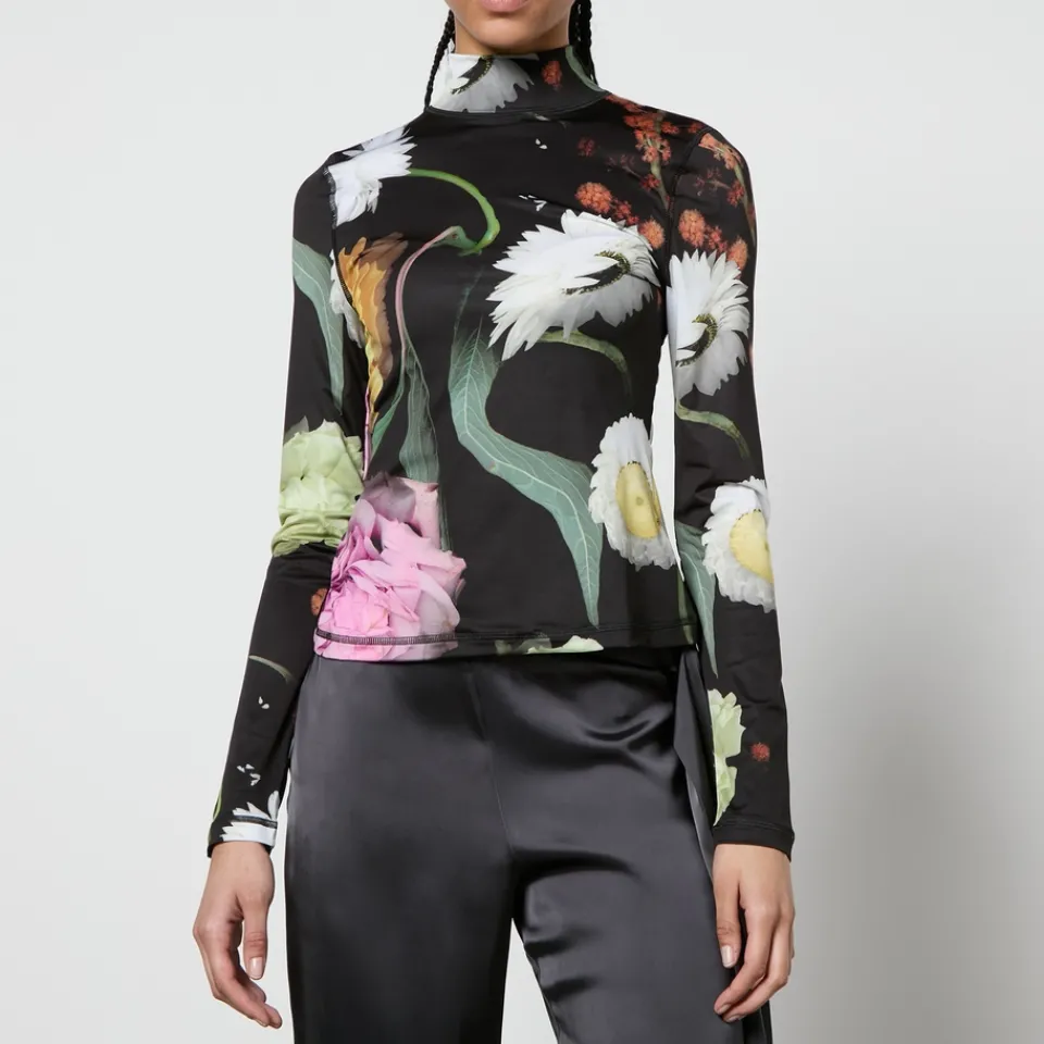T-Shirts And Tops|Shirts And Blouses|Dr. Martens Stine Goya Estelle Floral-Print Stretch-Jersey Top - XS/S